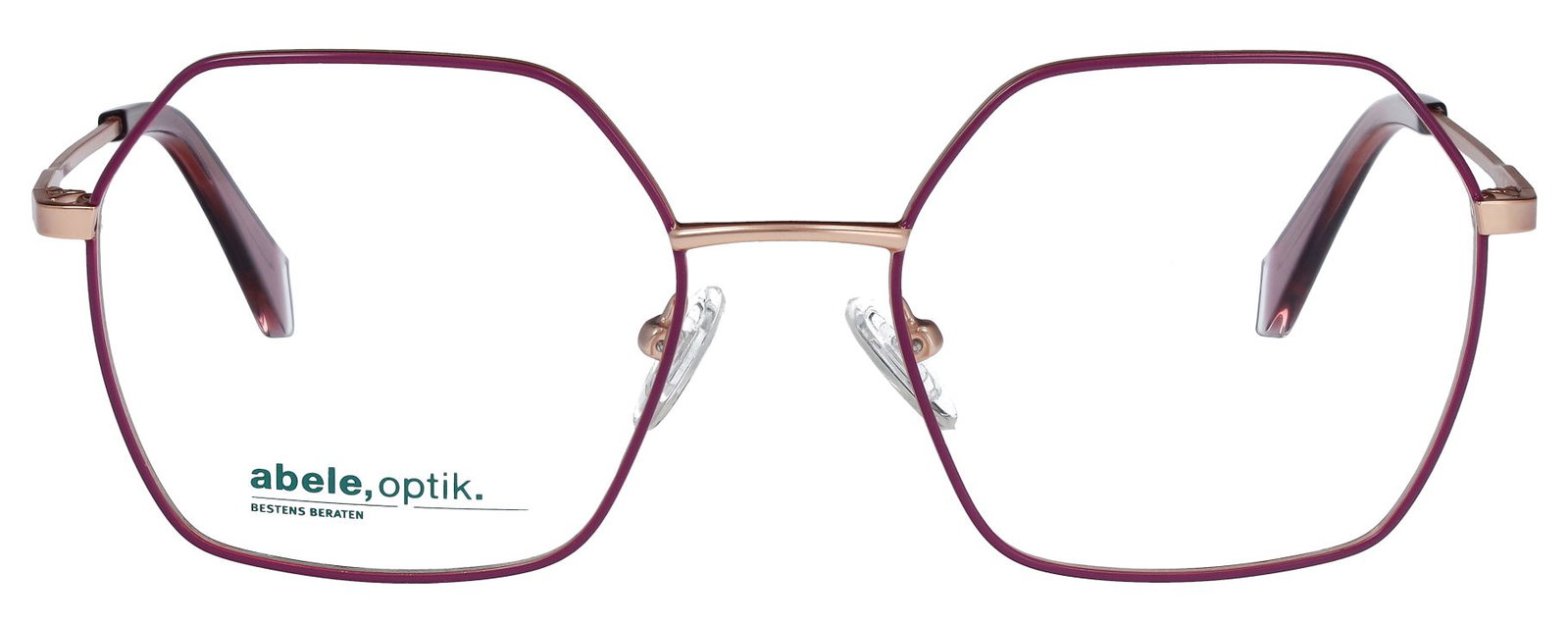 zu sehen ist die Korrektionsbrille 152101 von Abele Optik in der Farbe Rose.